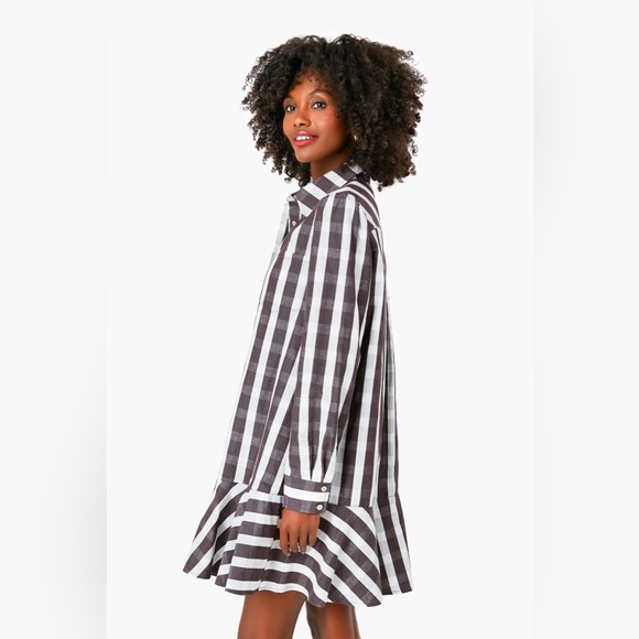 Tuckernuck Dresses & Skirts - Tuckernuck Espresso Check Callahan Dress Extra Large